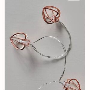 Free People Ariana Ost Metal Heart Battery Lights